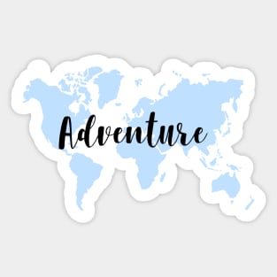 Adventure world map Sticker